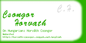csongor horvath business card
